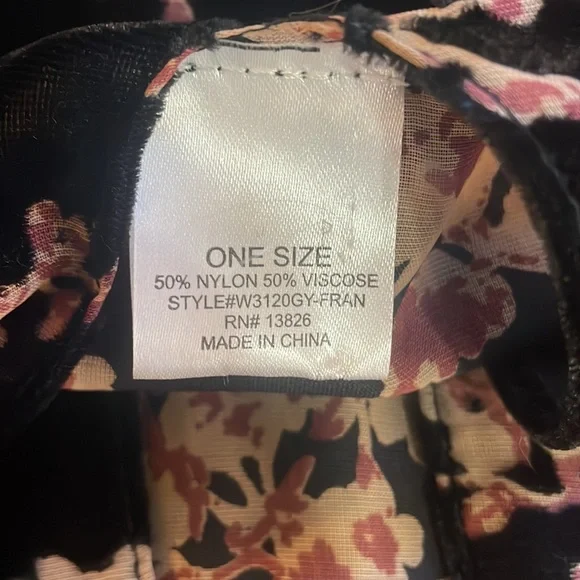 Francesca’s Floral, Cherry Blossoms Velvet Kimono, Black,Pink,Tan,Boho, One Size - Picture 5 of 6